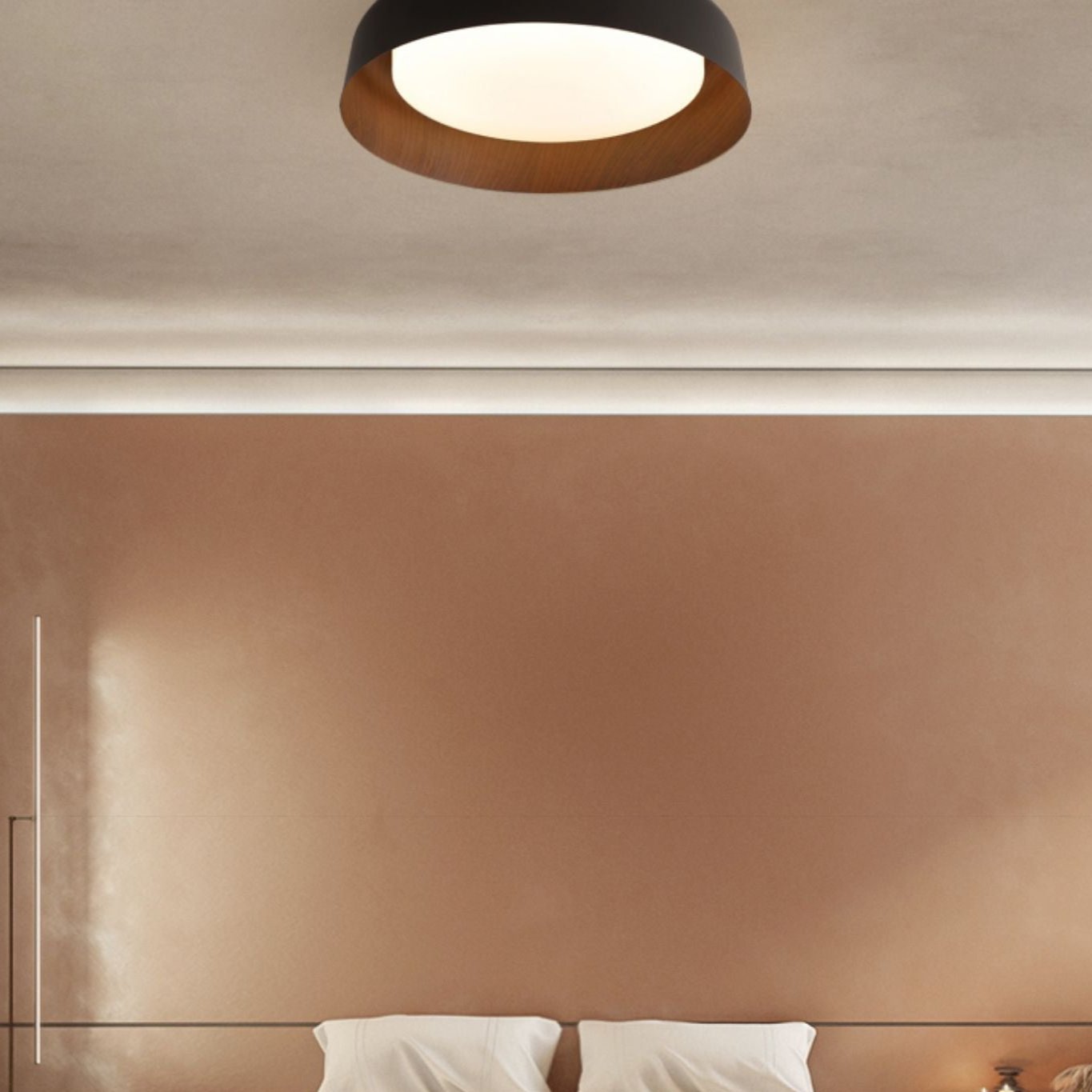Wabi Sabi | Lampa sufitowa LED imitująca drewno