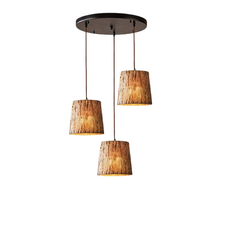 Rustica | Lampa wisząca w stylu naturalnego drewna