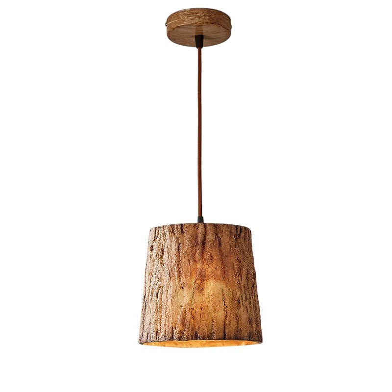 Rustica | Lampa wisząca w stylu naturalnego drewna