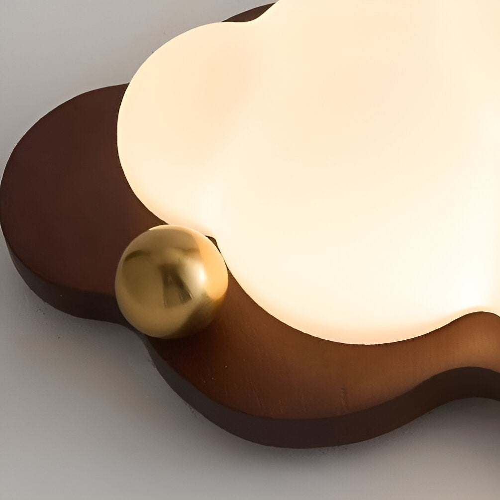 Loft | Drewniana lampa sufitowa LED