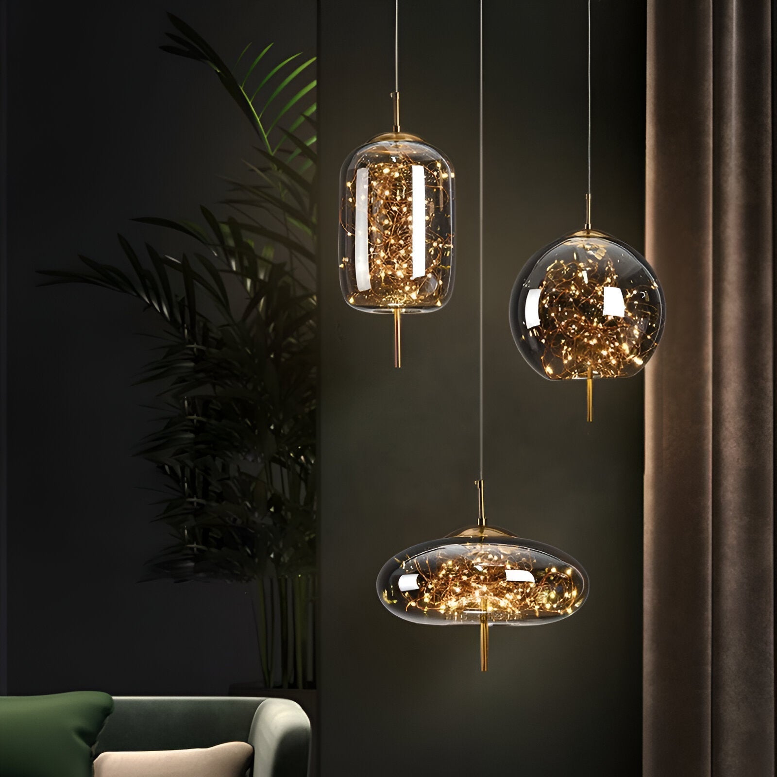 Aurora | Szklana lampa wisząca LED Nordic