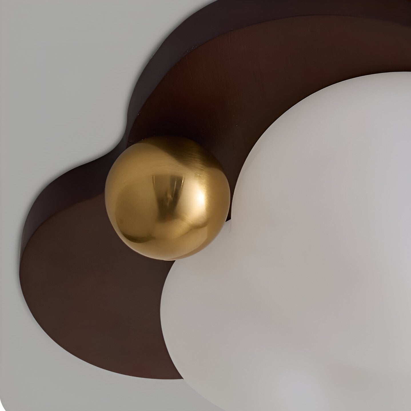 Loft | Drewniana lampa sufitowa LED