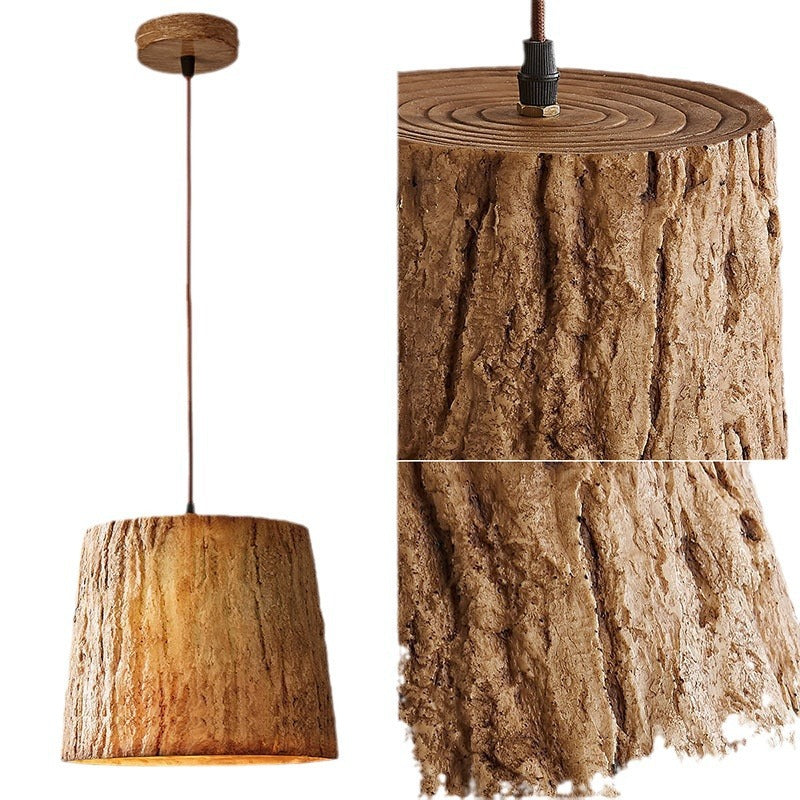 Rustica | Lampa wisząca w stylu naturalnego drewna