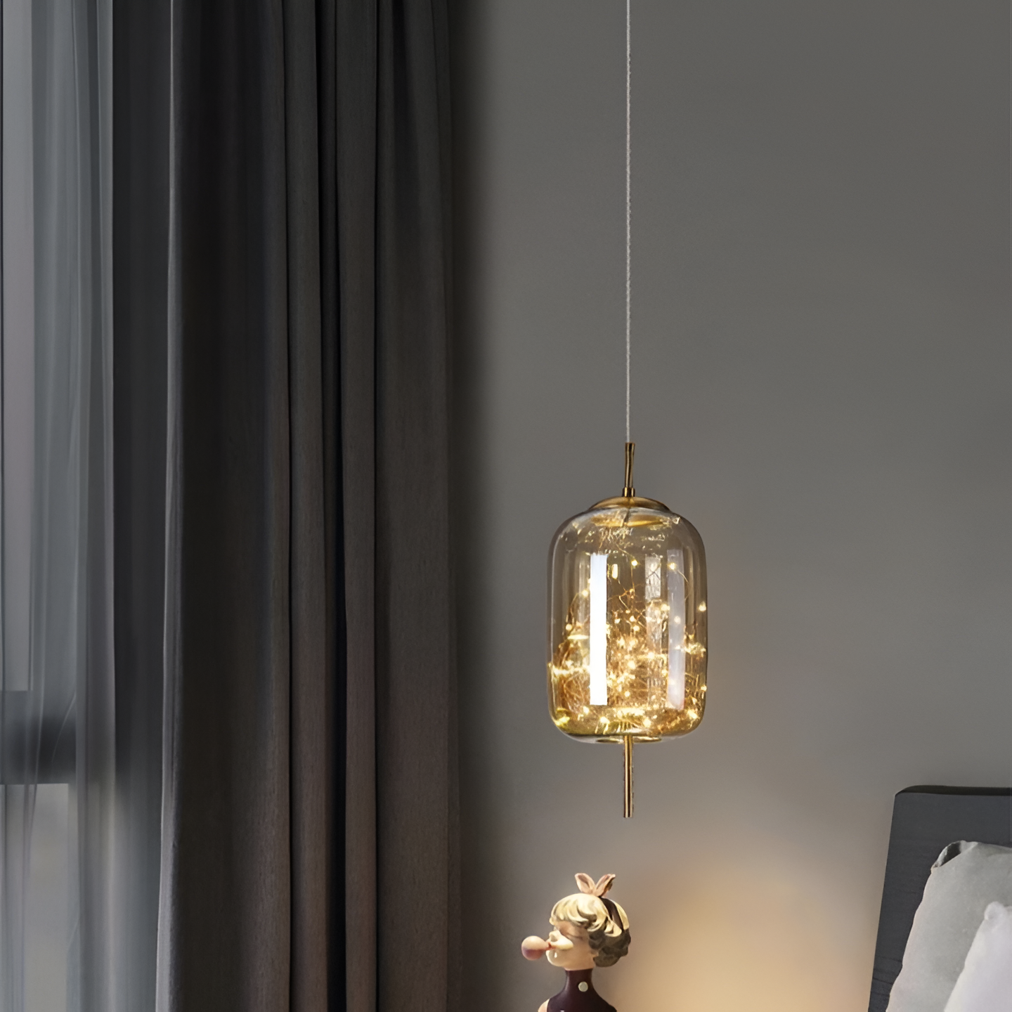 Aurora | Szklana lampa wisząca LED Nordic