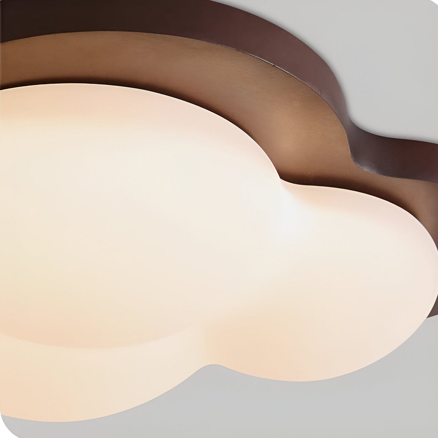 Loft | Drewniana lampa sufitowa LED