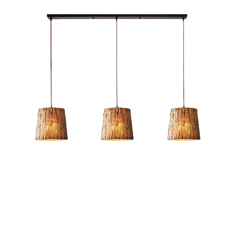 Rustica | Lampa wisząca w stylu naturalnego drewna
