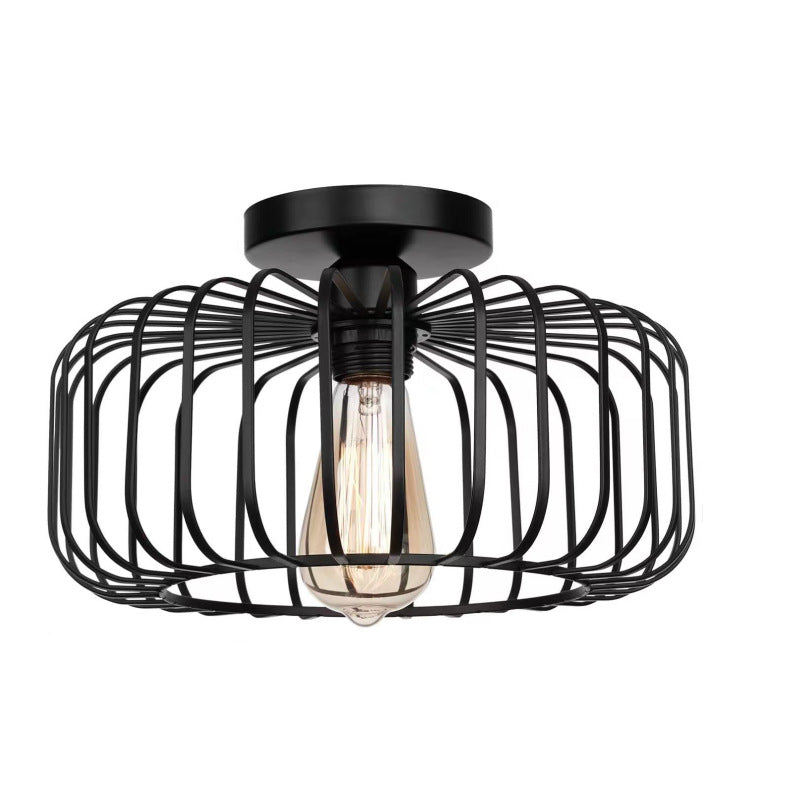 Cuckoo | Lampa sufitowa industrialna w kształcie klatki dla ptaków