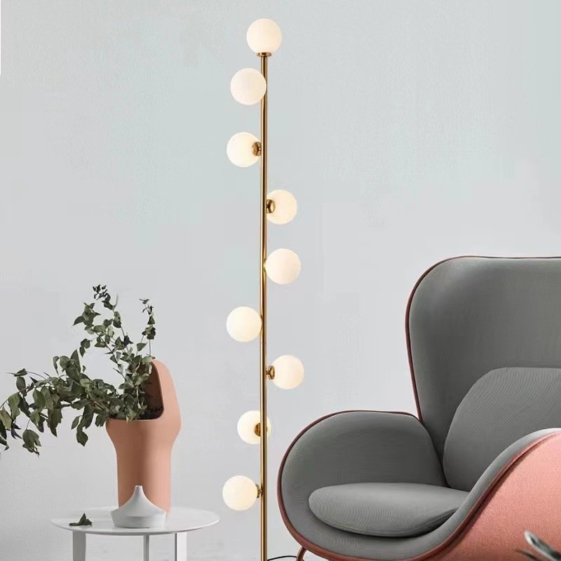 Celestina | Designerska lampa podłogowa z kulistym światłem