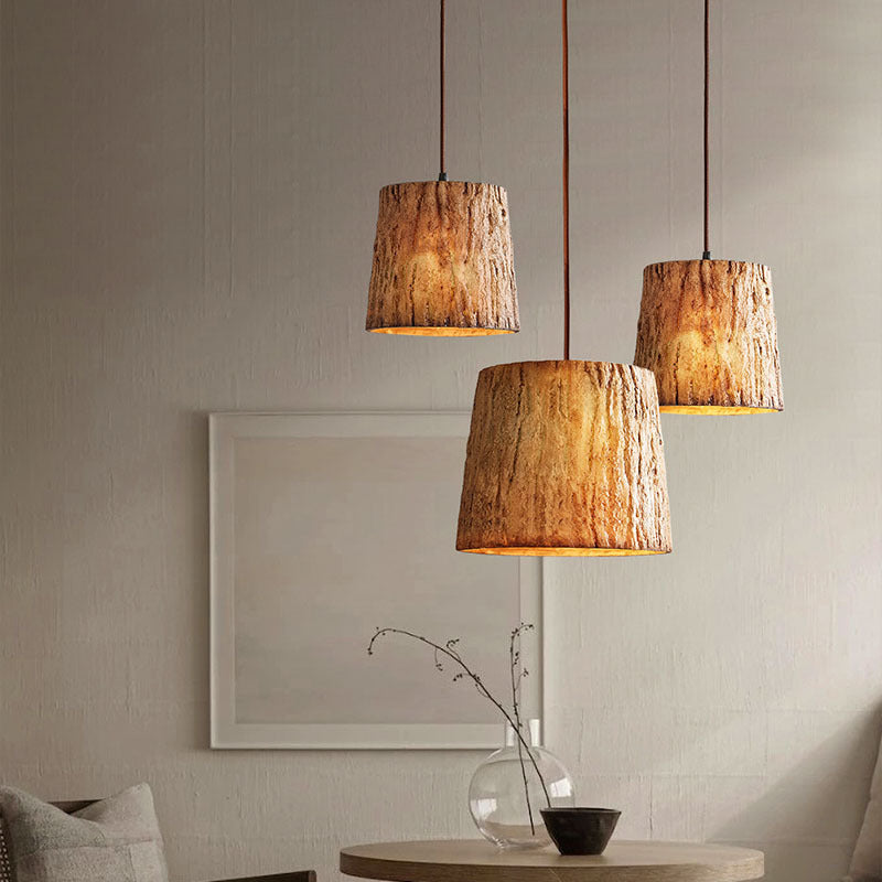Rustica | Lampa wisząca w stylu naturalnego drewna