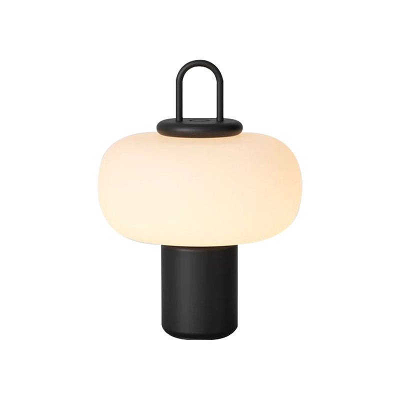 Novira | Lampa stołowa LED z kloszem z opalizującego szkła