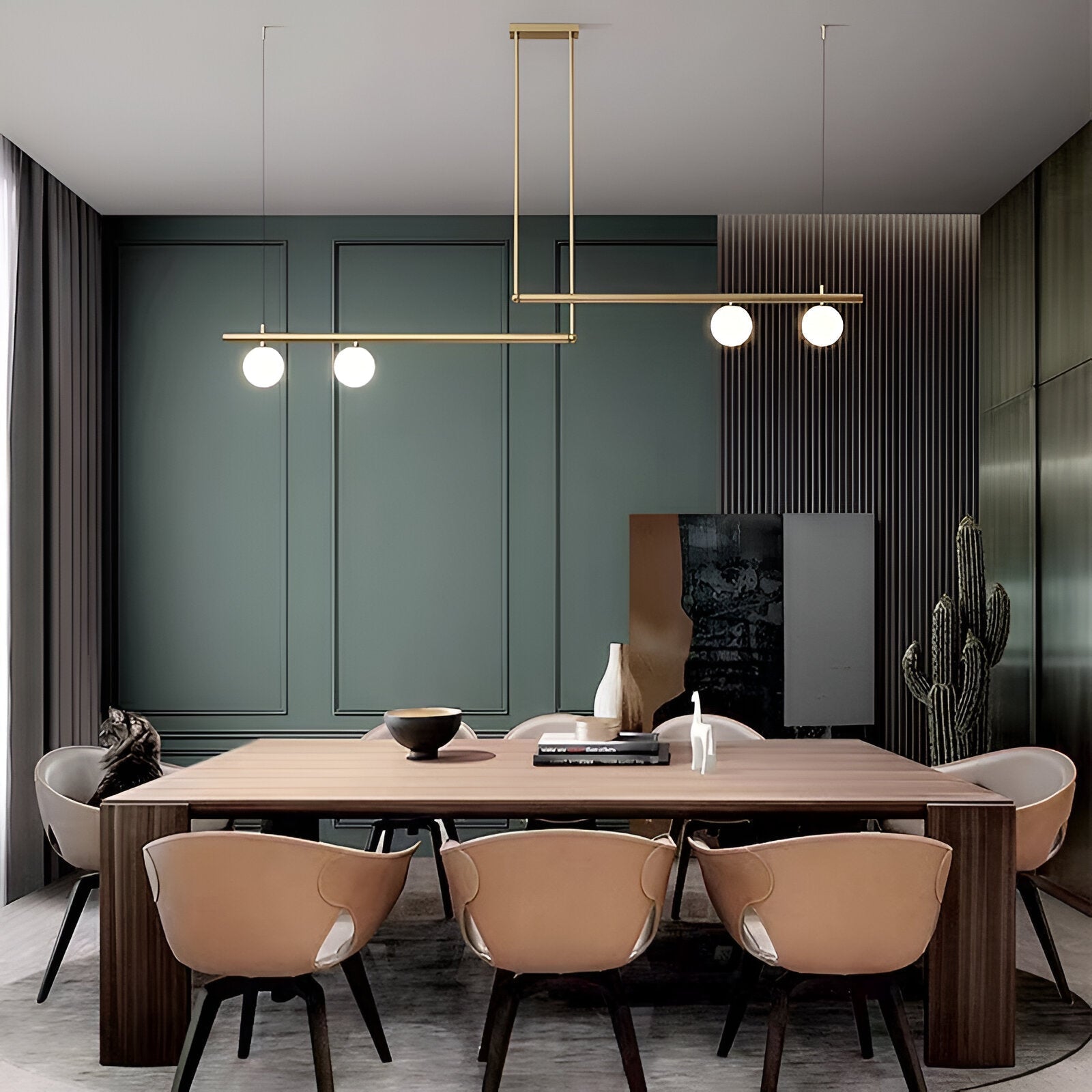 Lana | Nordic Linear Lampa wisząca do stołu jadalnego