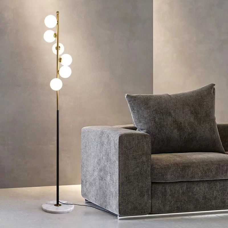 Celestina | Designerska lampa podłogowa z kulistym światłem