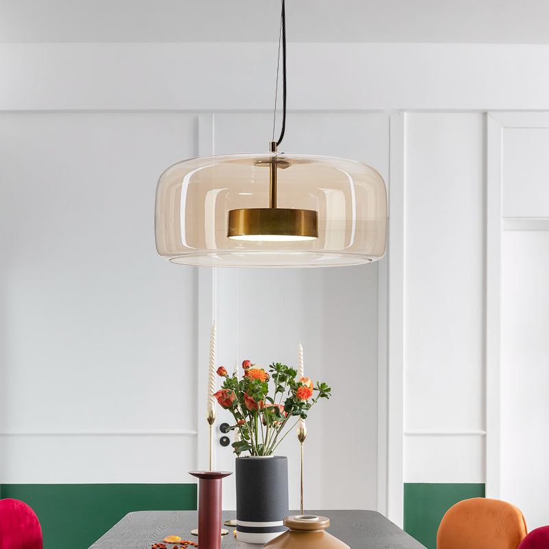 Auralis | Lampa wisząca z kloszem z przezroczystego szkła