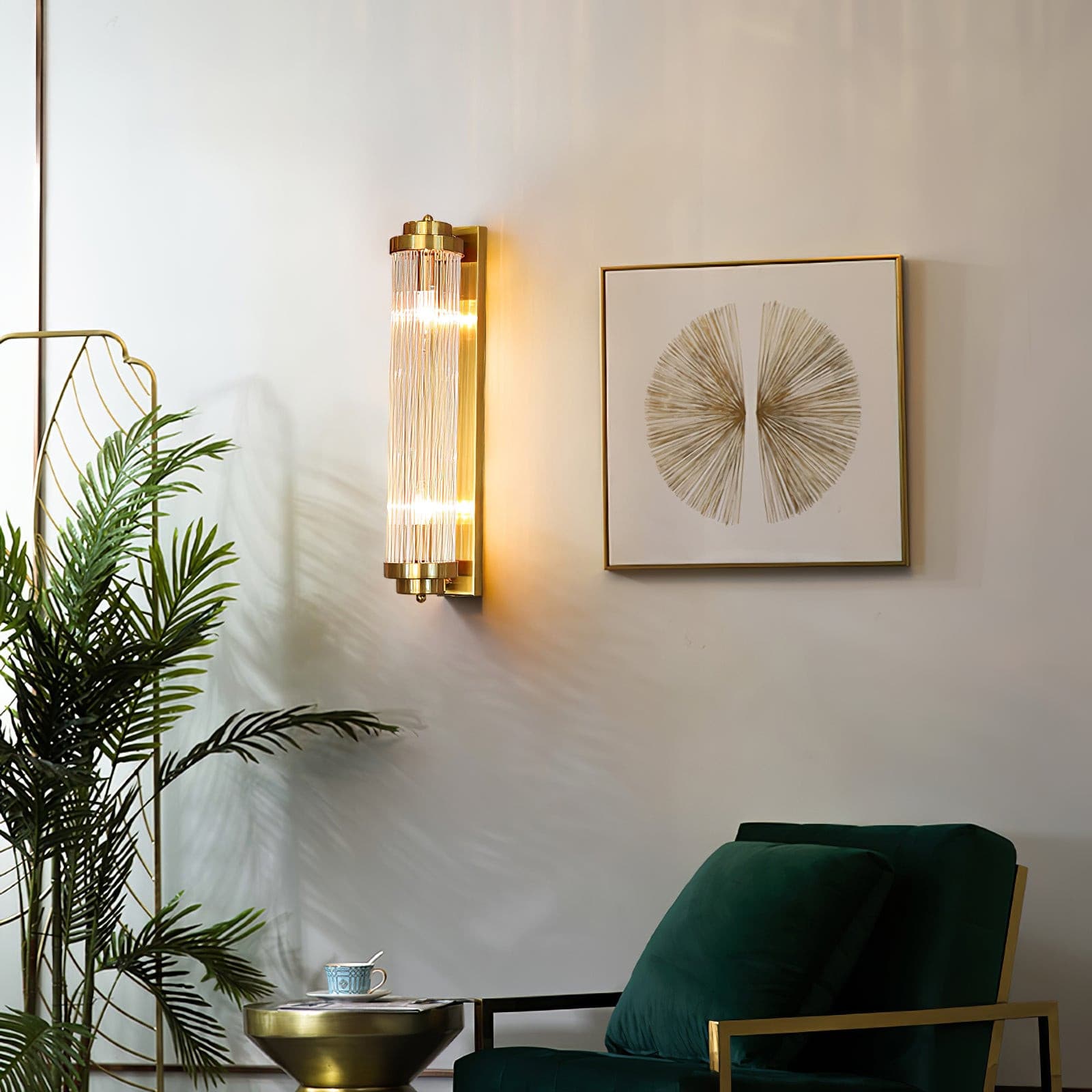 Retro | Szklana lampa ścienna LED w stylu vintage