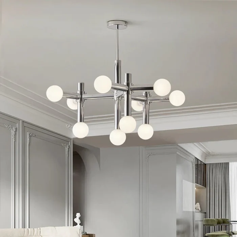 Zerano – nowoczesna lampa sufitowa LED z kulistym kloszem