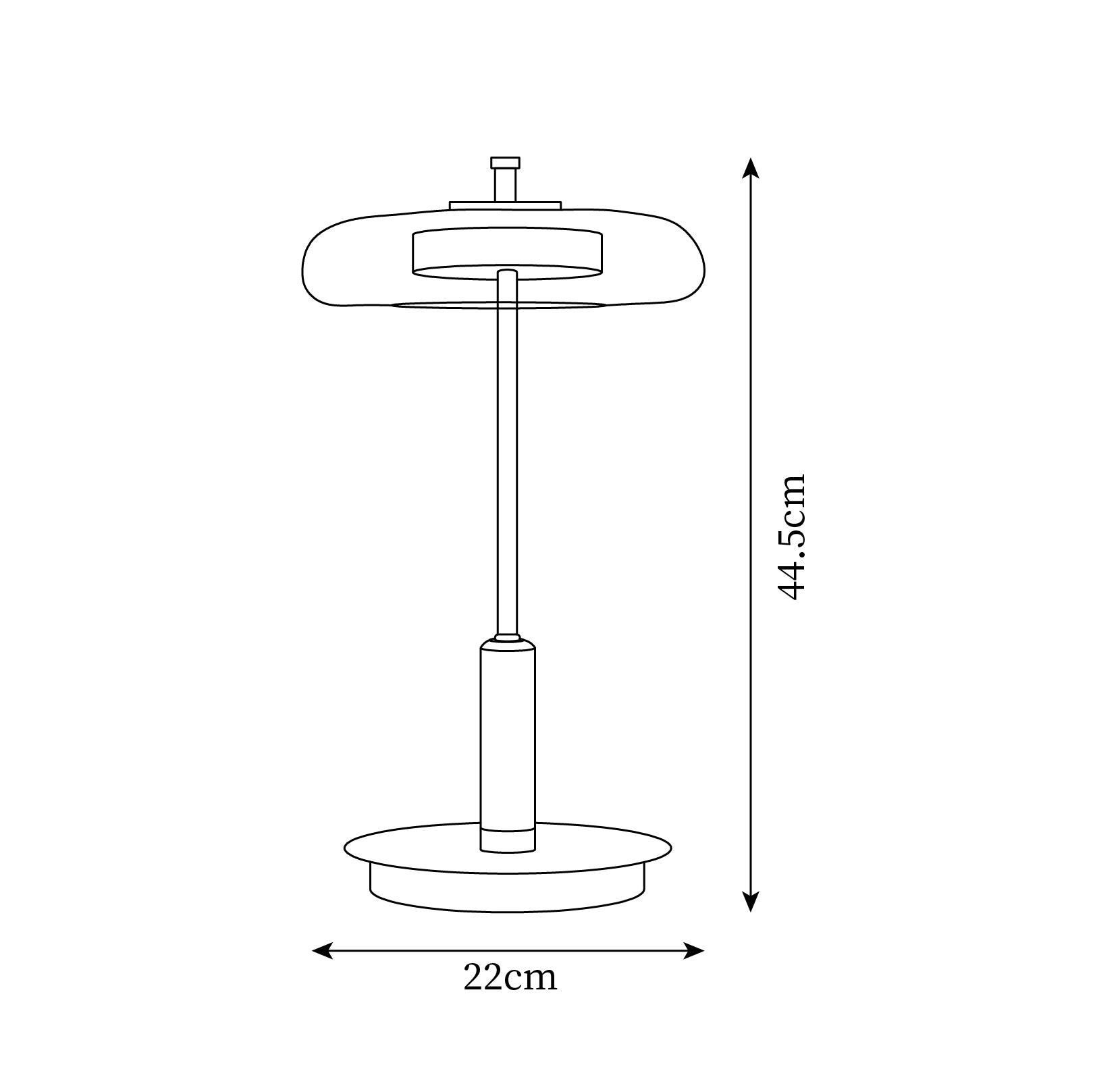 Lumisol | Lampa stołowa ze szkła i drewna
