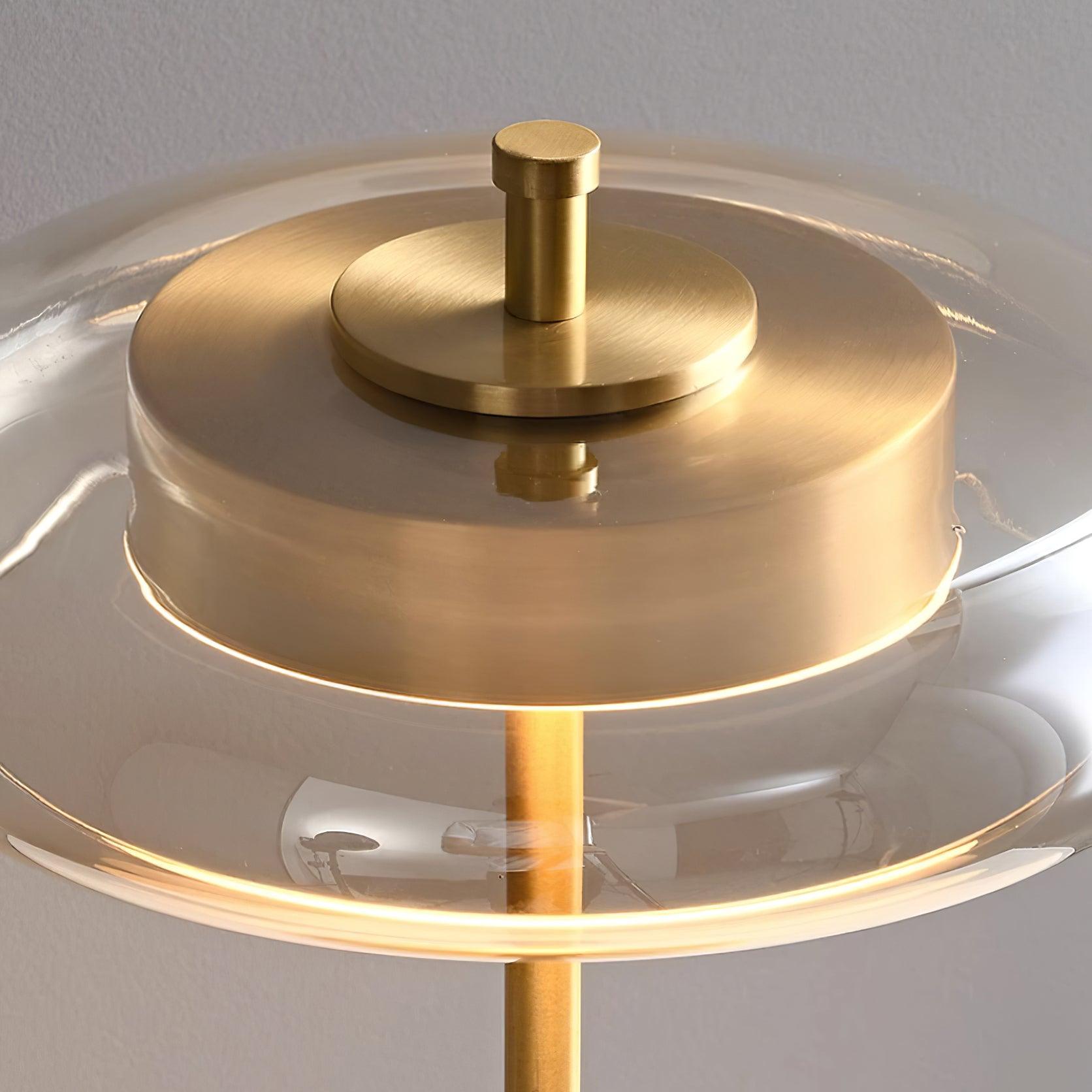 Lumisol | Lampa stołowa ze szkła i drewna