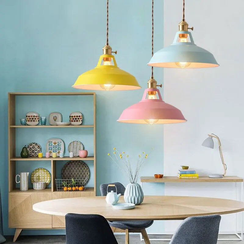 Vivira | Lampa wisząca w stylu retro w pastelowych kolorach