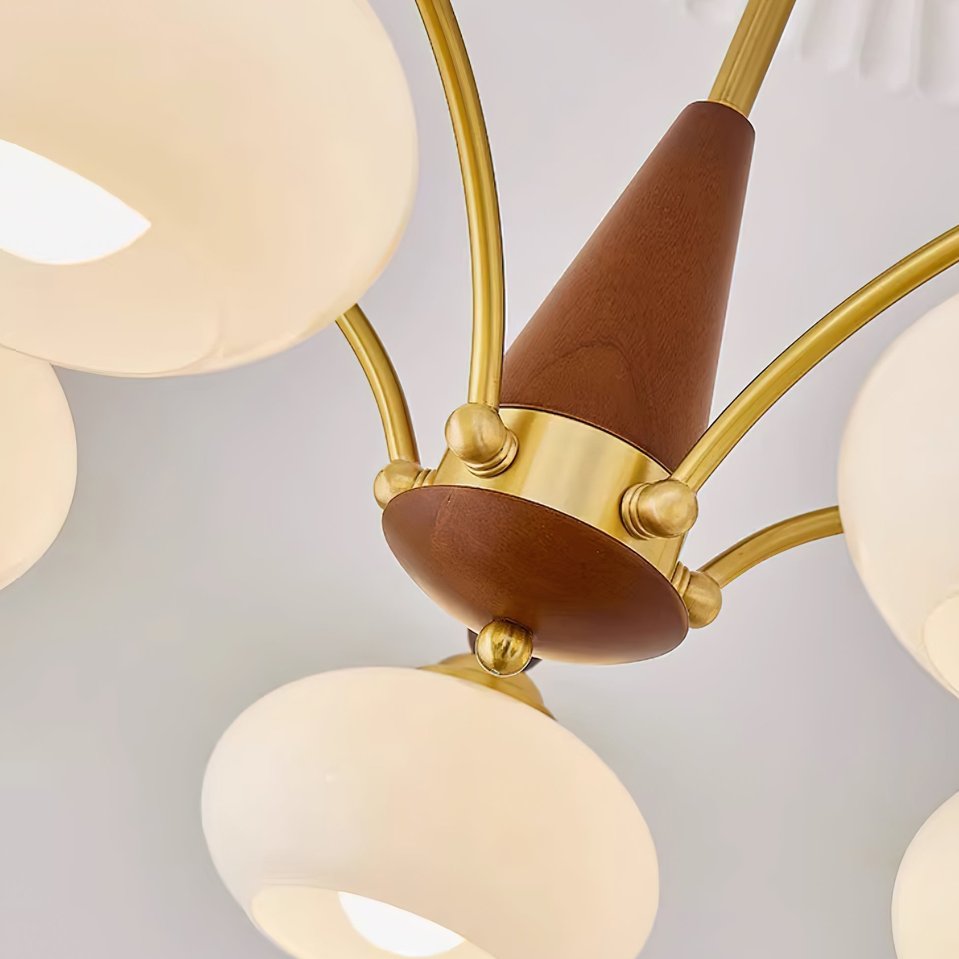 Clavira | Vintage lampy sufitowe z opalowym szkłem