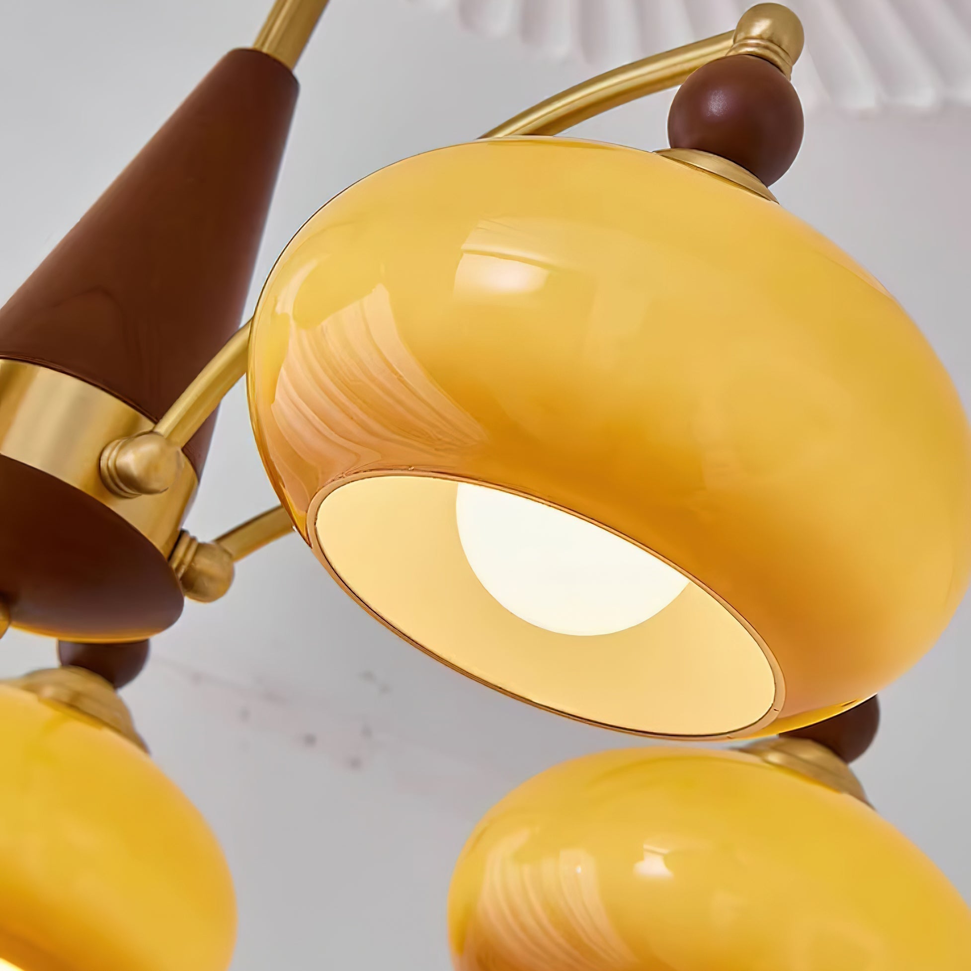 Clavira | Vintage lampy sufitowe z opalowym szkłem