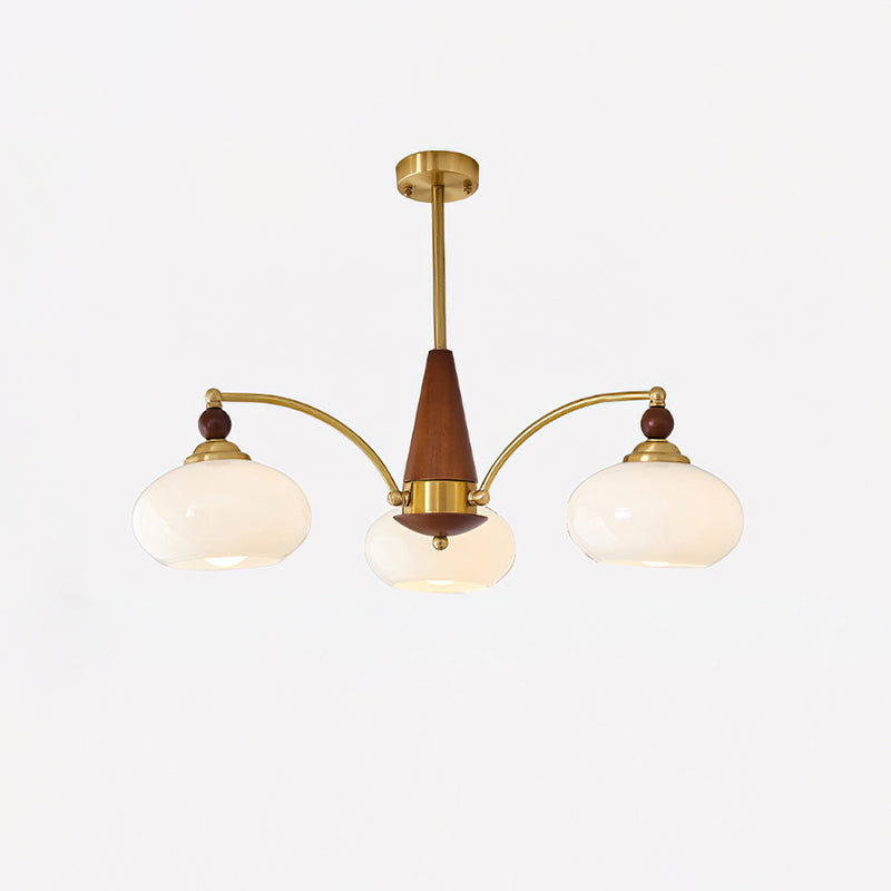 Clavira | Vintage lampy sufitowe z opalowym szkłem