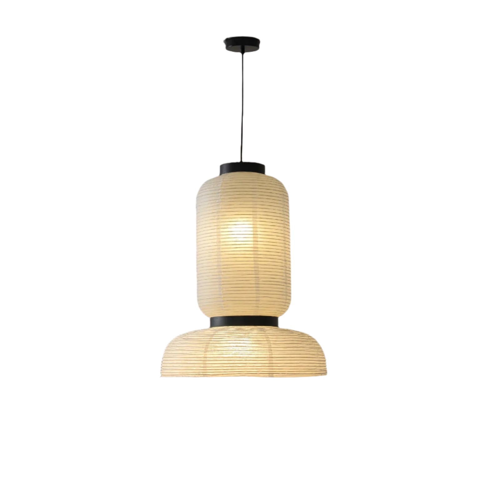 Japandi | Lampa wisząca z papieru, lampa sufitowa