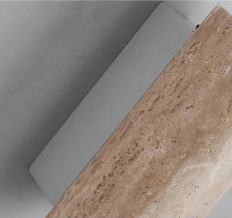 Travertin | Nowoczesna lampa ścienna LED z naturalnego kamienia