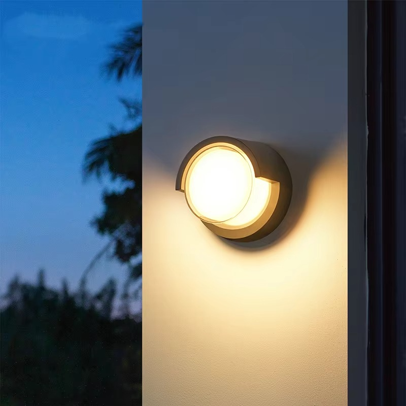 Lunaris | Nowoczesna zewnętrzna lampa ścienna LED