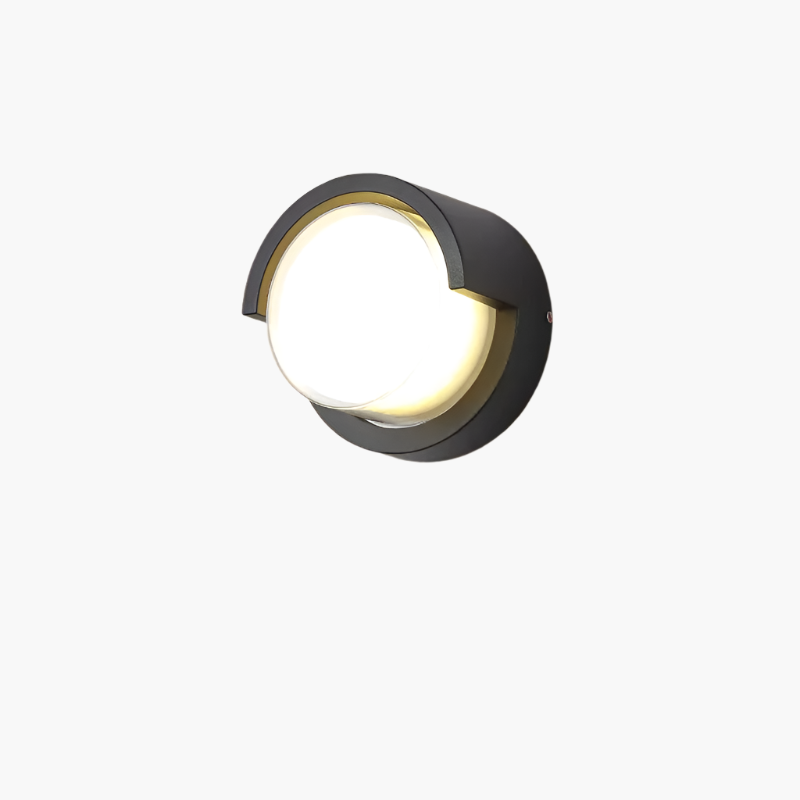 Lunaris | Nowoczesna zewnętrzna lampa ścienna LED