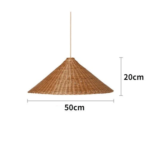 Ravena | Lampa wisząca w stylu rattanu