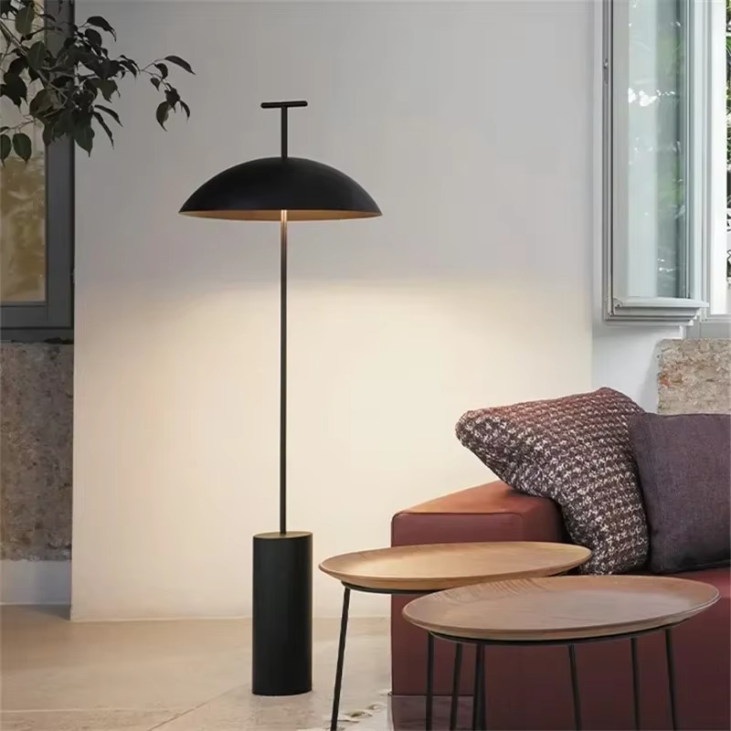 Lunaro | Lampa podłogowa z kloszem półkulistym
