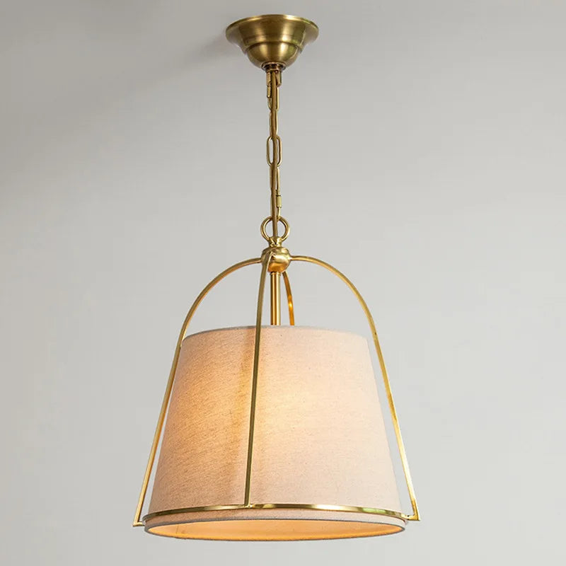 Amaril | Lampa wisząca z abażurem z tkaniny