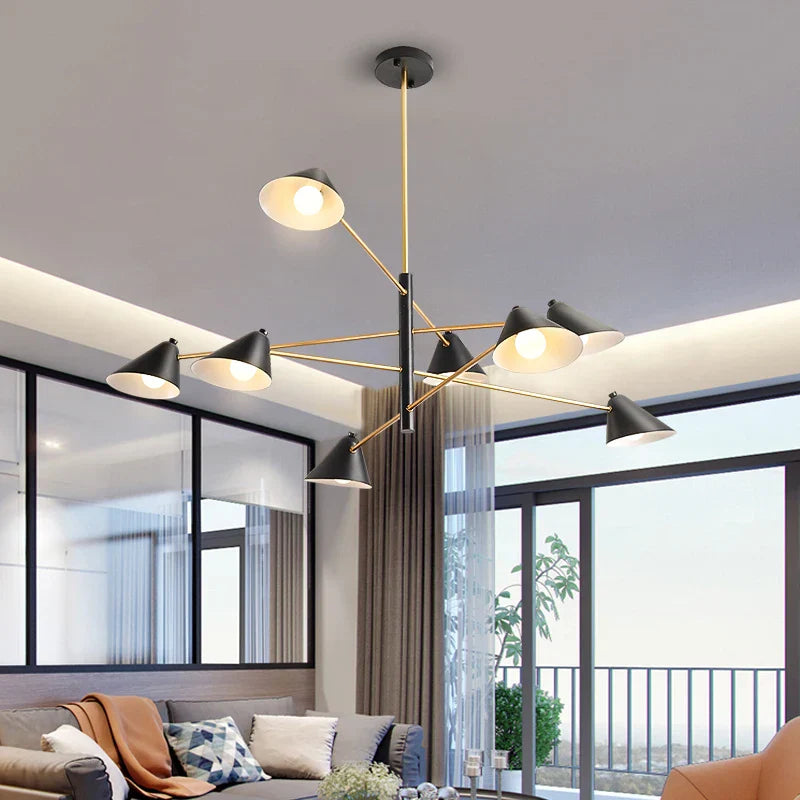 SkandiArt | Metalowa lampa wisząca LED do jadalni