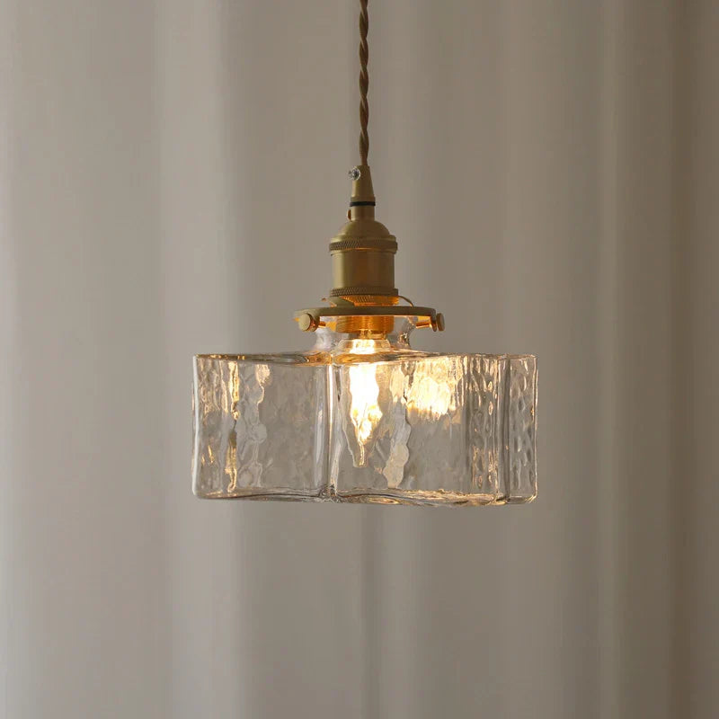 Orvani – lampa wisząca LED z kloszem w kształcie sześcianu