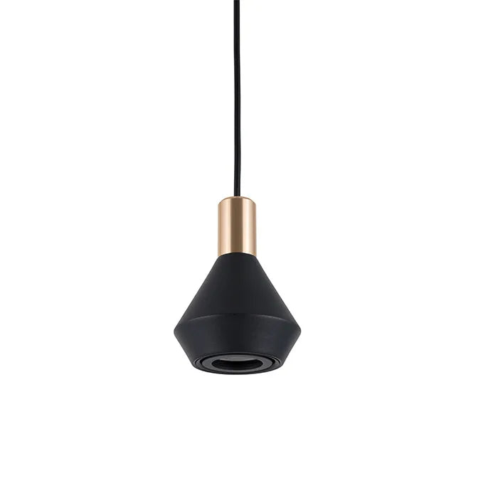 Italia | Minimalistyczna lampa wisząca LED, nowoczesna, czarna