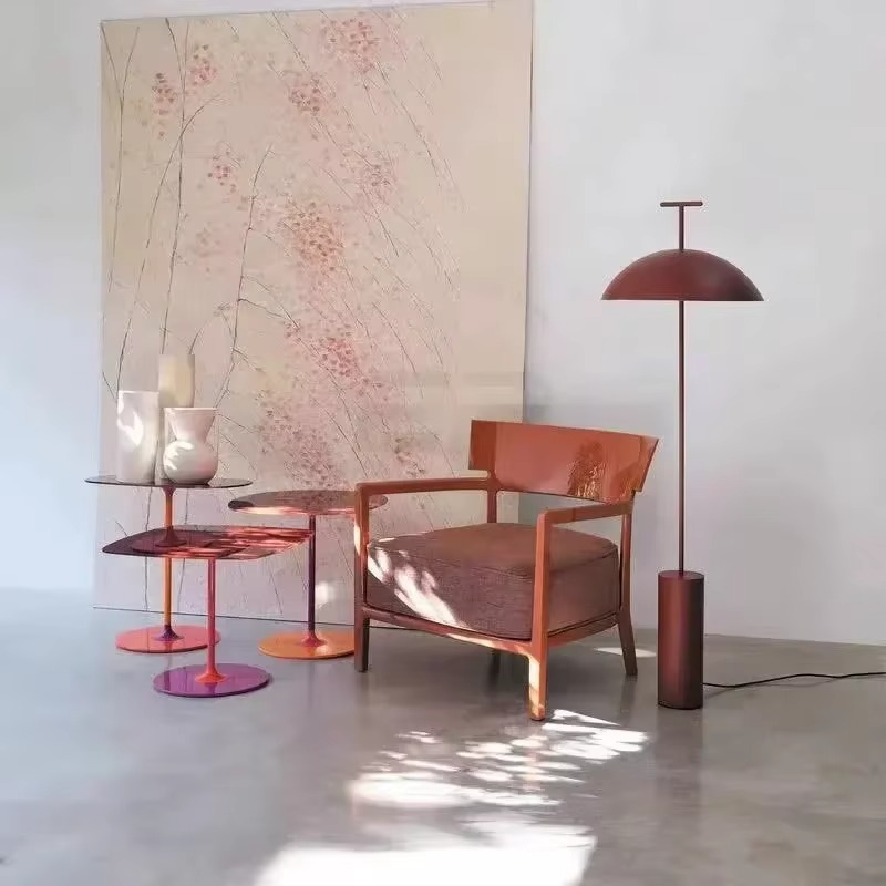 Lunaro | Lampa podłogowa z kloszem półkulistym