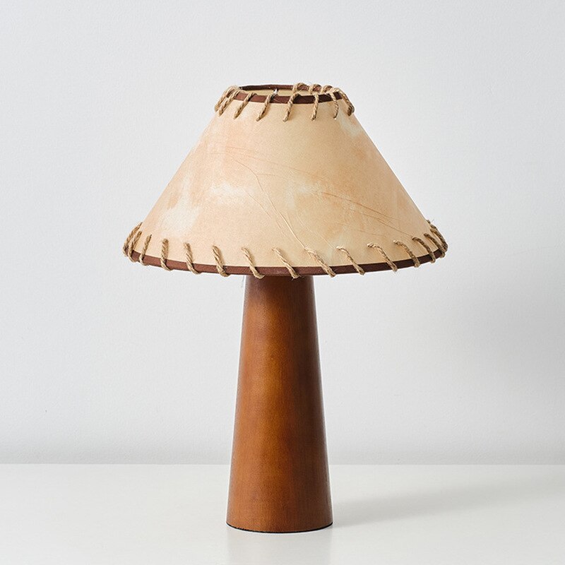 ZenWood | Lampa stołowa LED z drewna w stylu Wabi-Sabi w stylu japońskim
