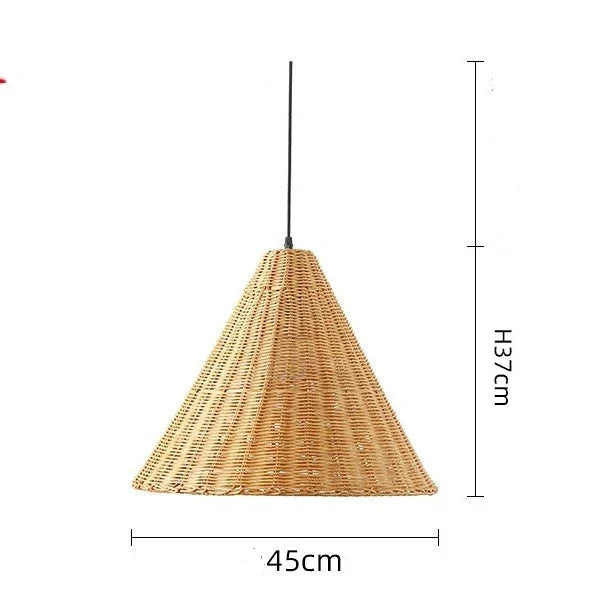 Ravena | Lampa wisząca w stylu rattanu