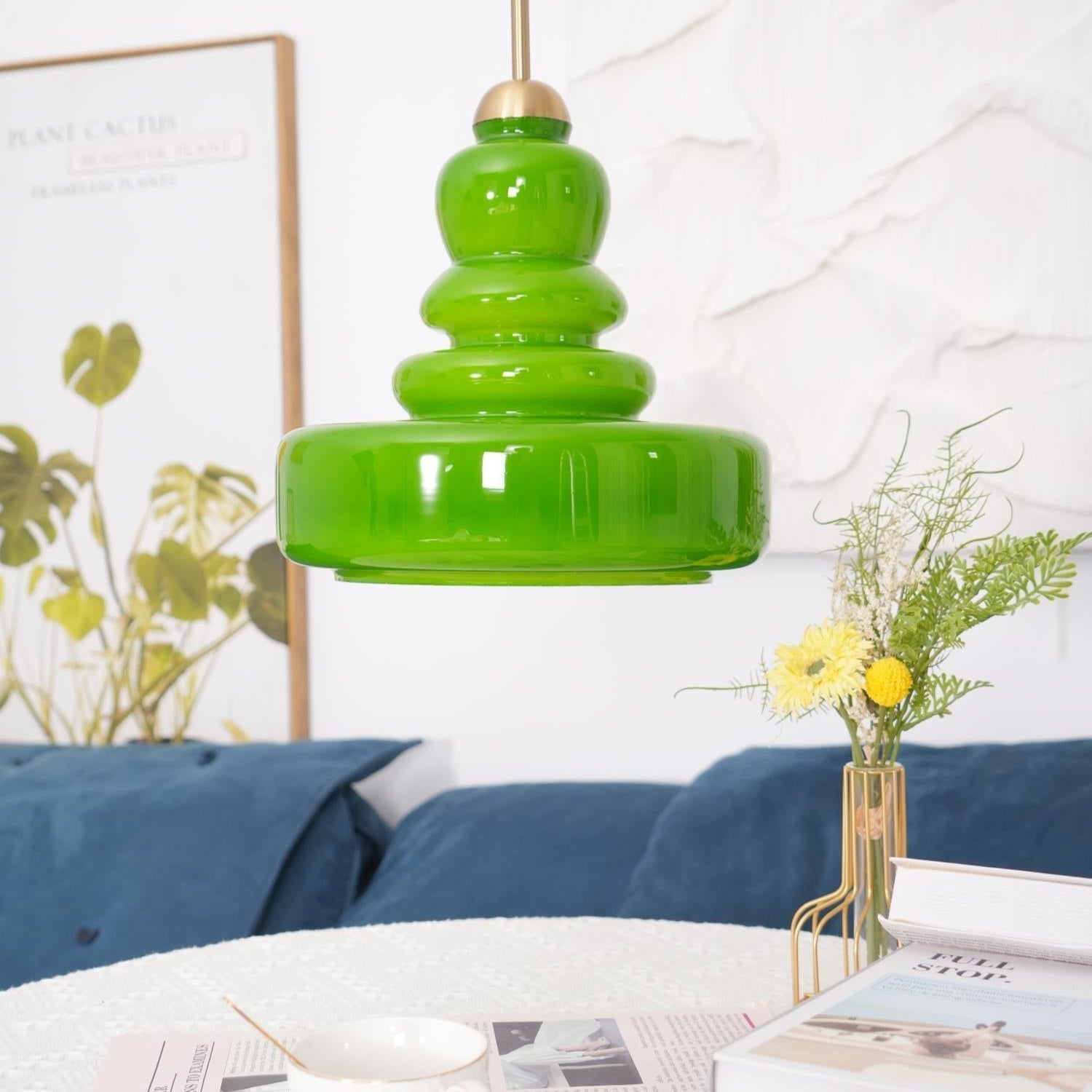Mira | Lampa wisząca ze szkła vintage
