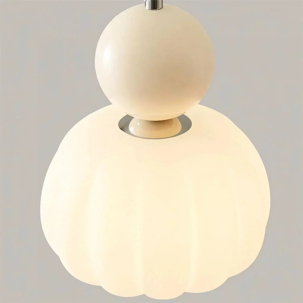 Lunero | Szklana lampa wisząca z kolorowymi akcentami