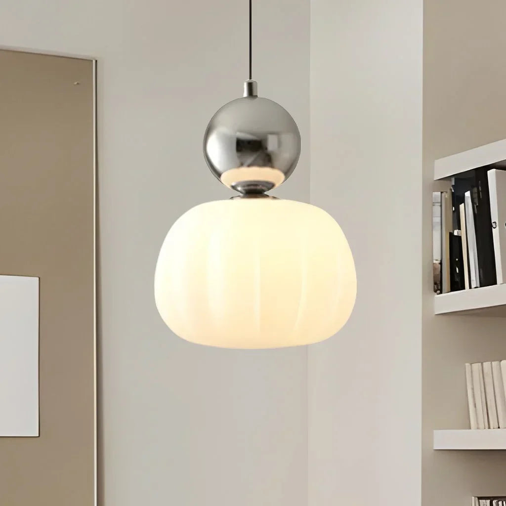 Lunero | Szklana lampa wisząca z kolorowymi akcentami