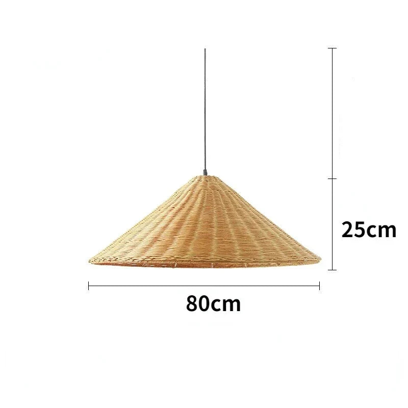 Ravena | Lampa wisząca w stylu rattanu
