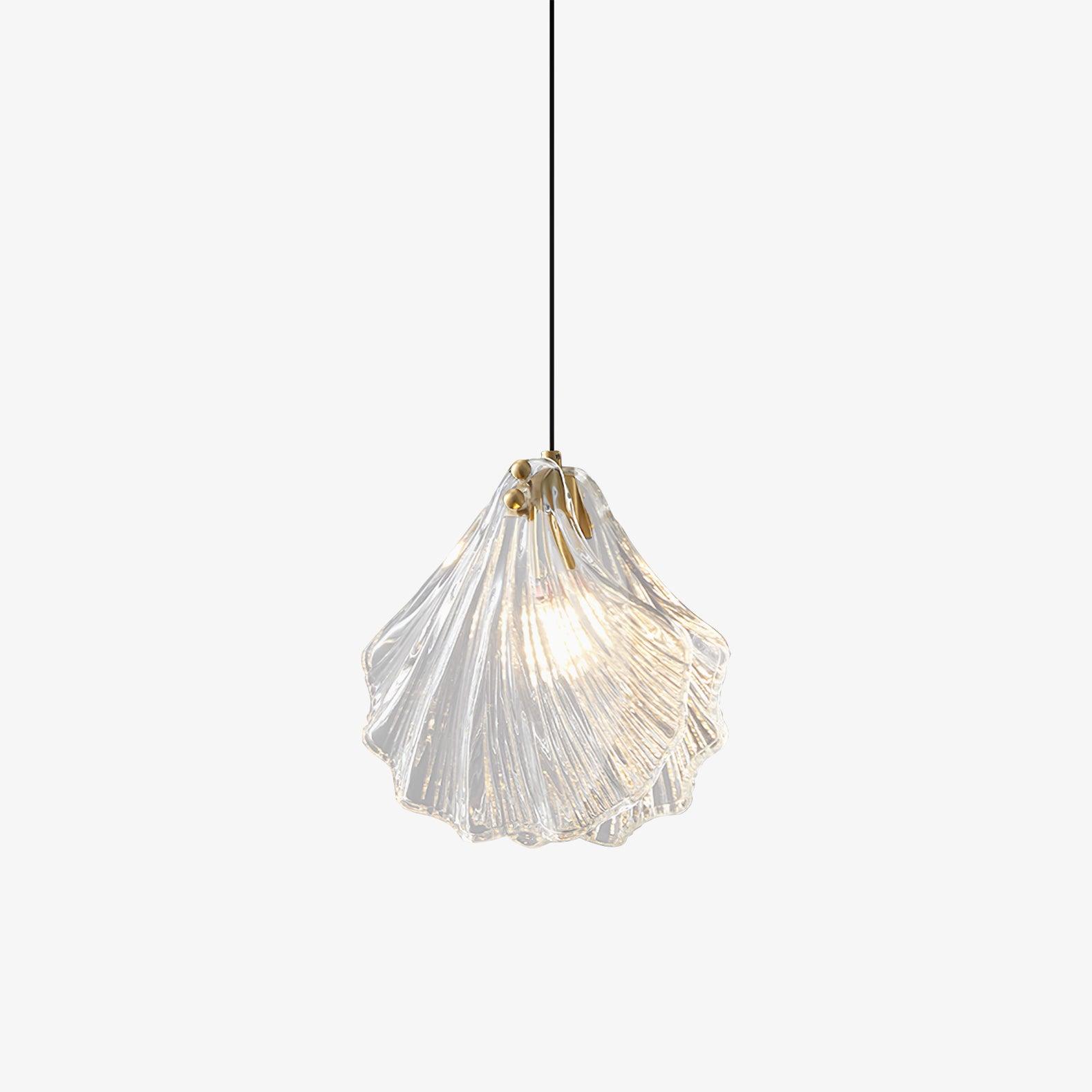 Coralia | Szklana lampa wisząca w kształcie muszli