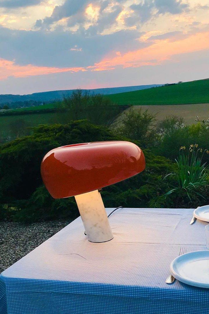 Modario | lampka stołowa w stylu retro z motywem grzyba