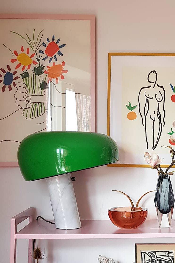 Modario | lampka stołowa w stylu retro z motywem grzyba