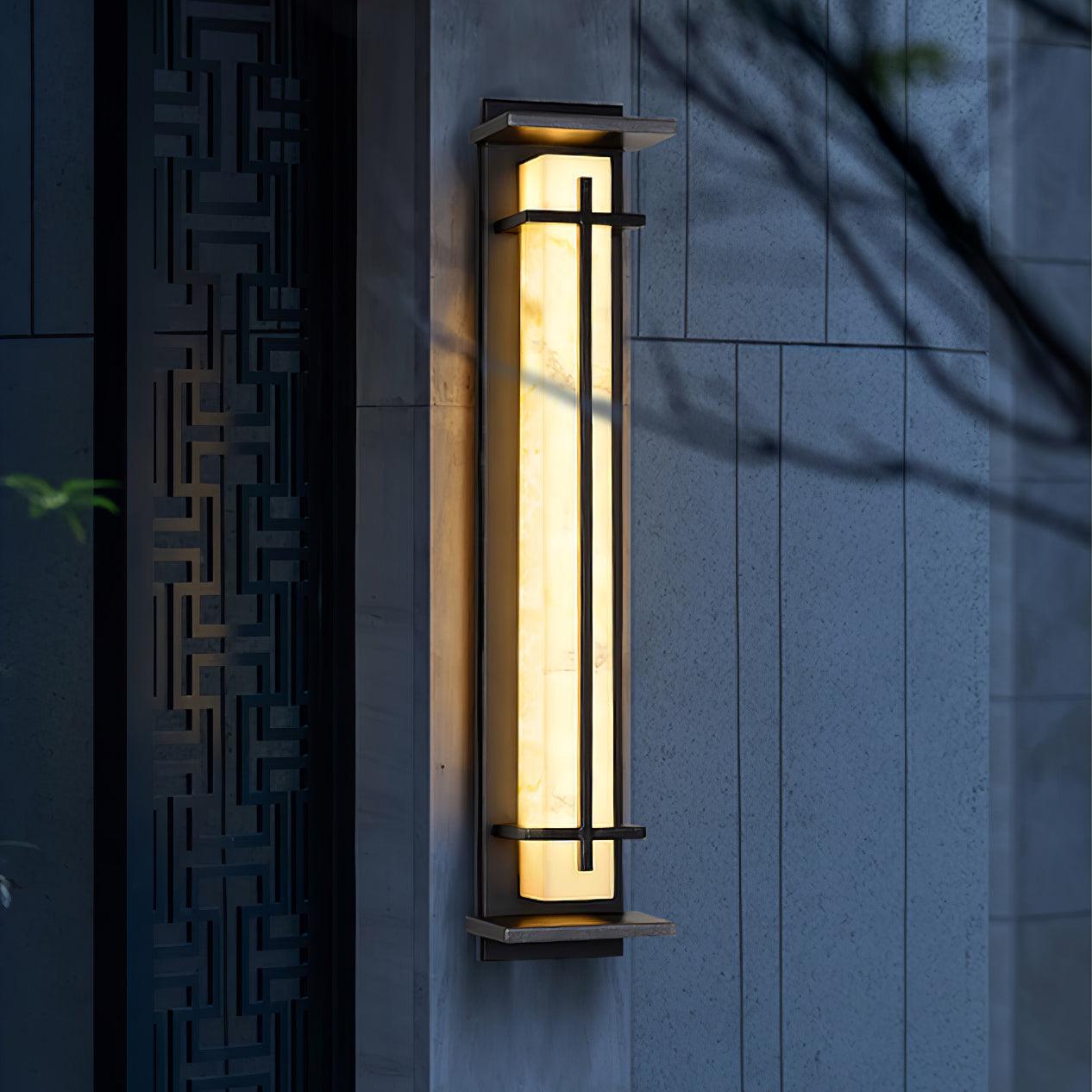 Lurean | Prostokątna zewnętrzna lampa ścienna LED