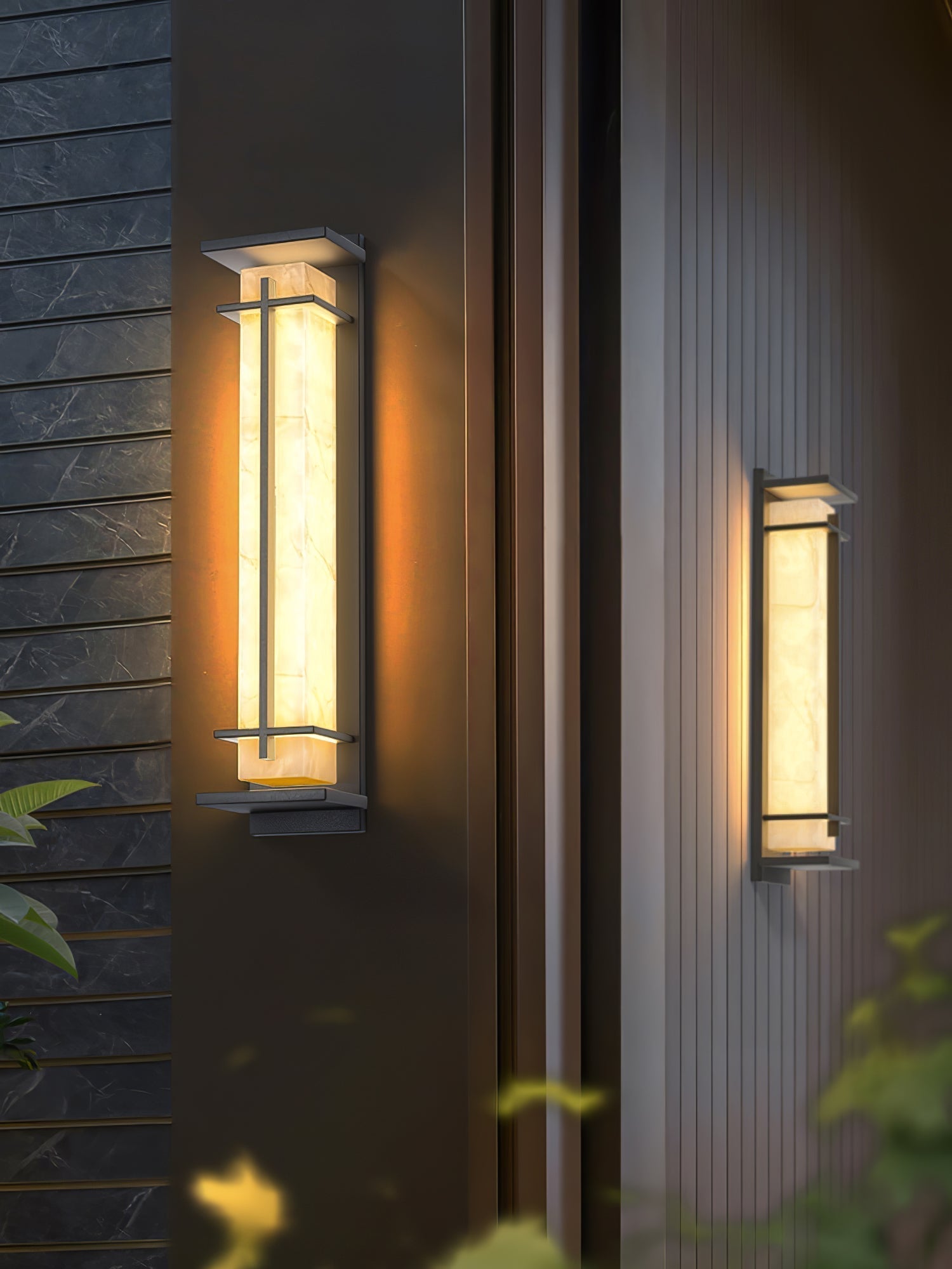 Lurean | Prostokątna zewnętrzna lampa ścienna LED
