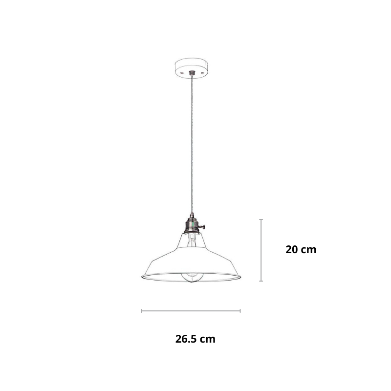 Vivira | Lampa wisząca w stylu retro w pastelowych kolorach