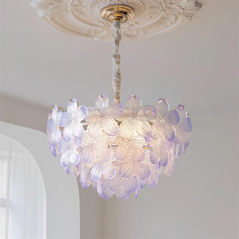 Serelis | lampa wisząca z kryształowymi kwiatami