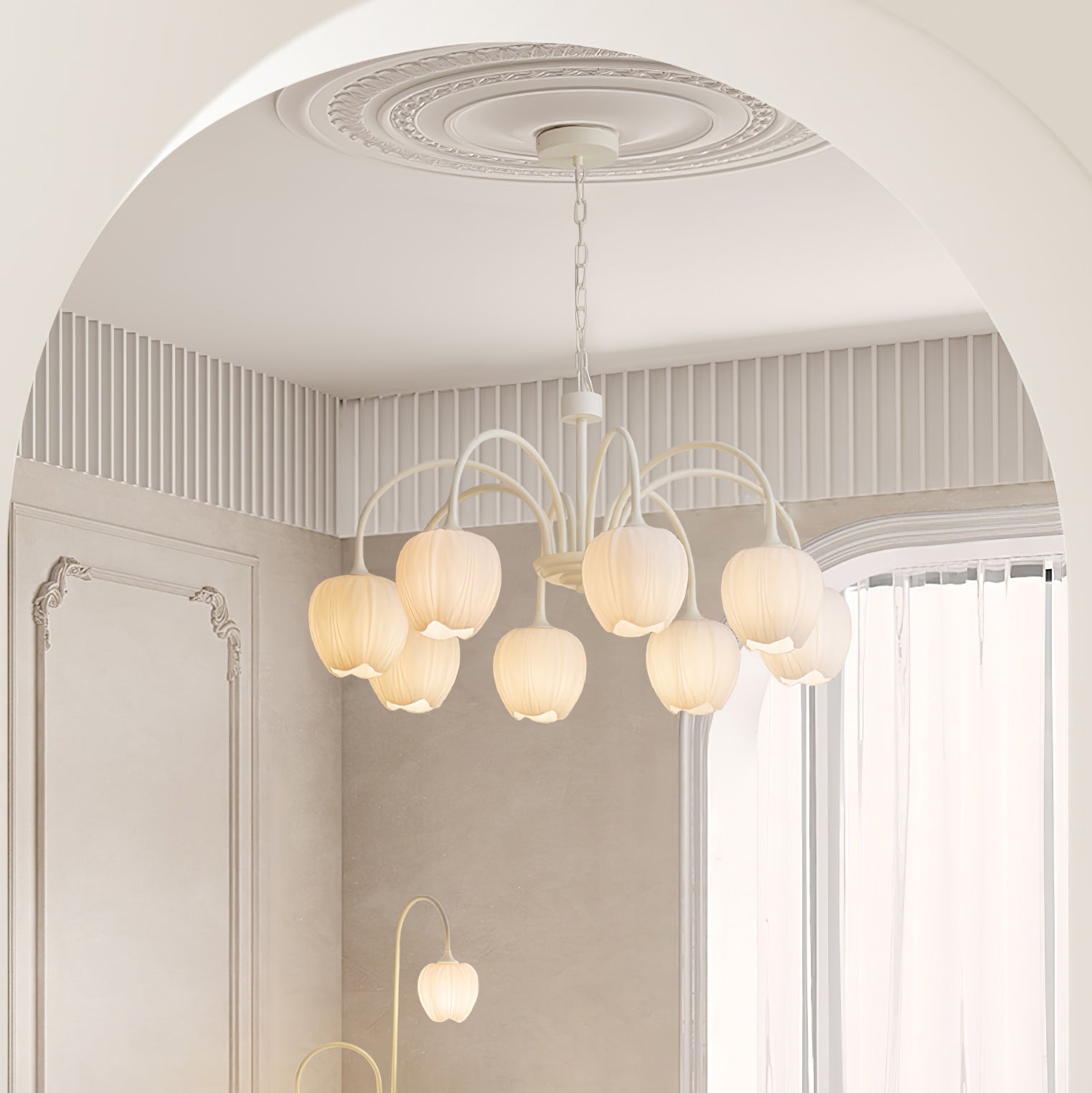 Tulivine | Wisząca lampa LED w kształcie kwiatu